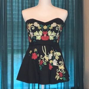 Anthropologie Strapless Top Size 4